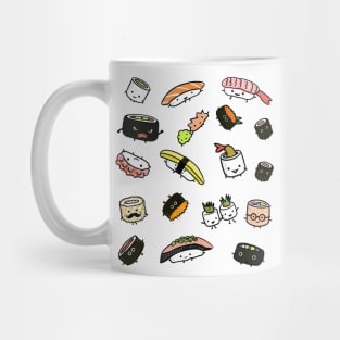 Kawaii Sushi Characters Mug